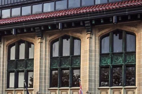 Old ornate windows Stock Photos