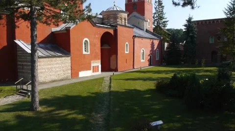 Old orthodox monastery Stock Footage 63793975