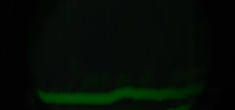 Old Oscilloscope Showing Lined Patterns 5 Stock Footage 113072441