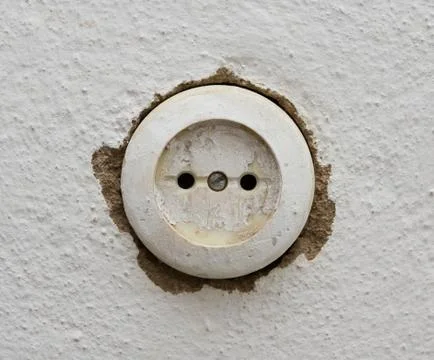 The old outlet on the wall Stock Photos