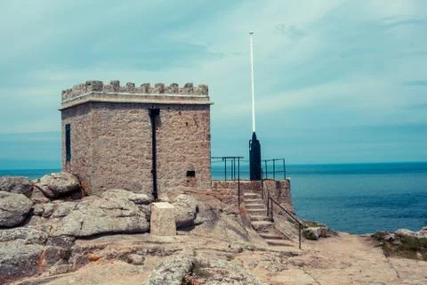 Old outpost on the coast Stock Photos