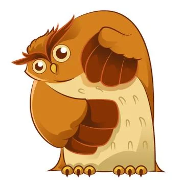 Old owl Stock Illustration