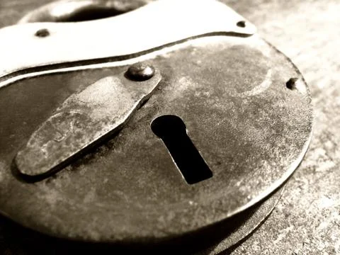Old padlock Stock Photos