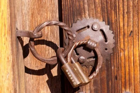 Old padlock Stock Photos