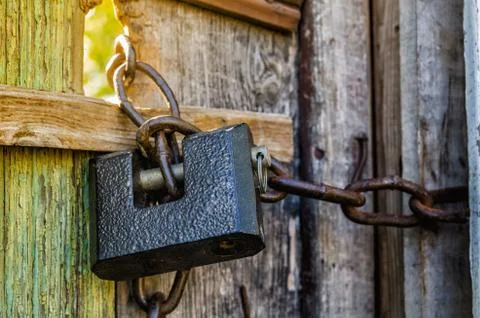 Old padlock Stock Photos