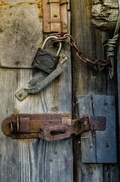 Old padlock Stock Photos