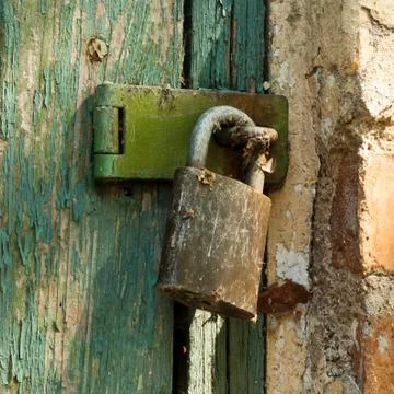 Old padlock Stock Photos