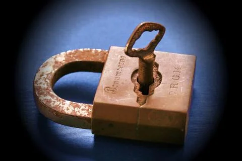 Old padlock Stock Photos