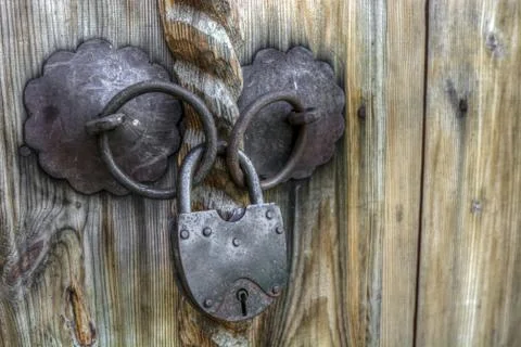 Old padlock Stock Photos