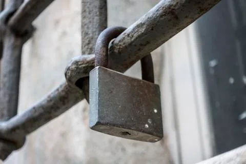 Old padlock Fotos Stock