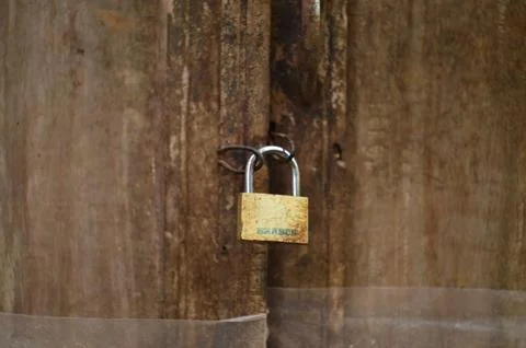 Old Padlock Fotos de archivo