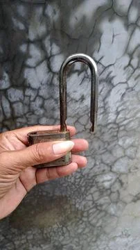 Old padlock Stock Photos