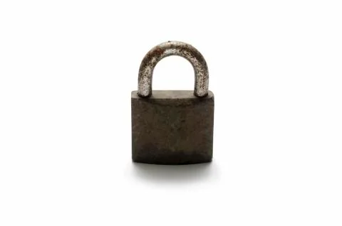 Old padlock with rust Stock Photos