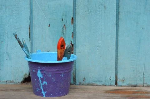 Old paint brush Stock Photos