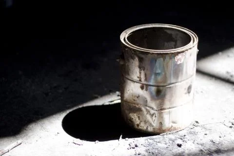 Old paint bucket Stock Photos