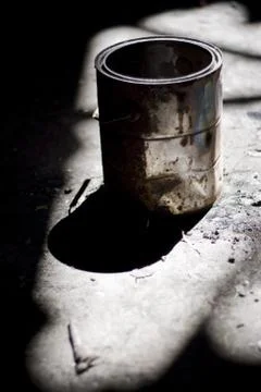 Old paint bucket Stock Photos