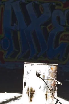 Old paint bucket Stock Photos