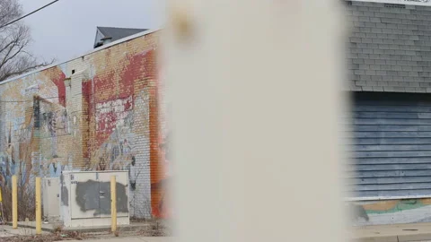 Old Paint Coming Off Of A Brick Wall 스톡 동영상 148290410