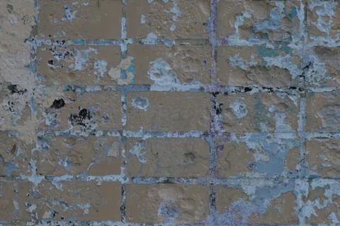 Old painted brick wall Stock Photos