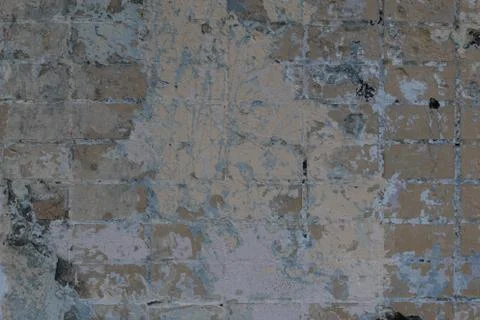 Old painted brick wall Stock Photos
