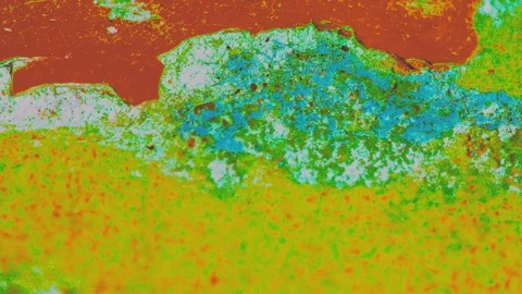Old painted dirty stone wall - vibrant background texture Stock-Footage 89187014