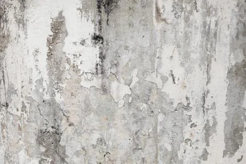 Old painted wall. The paint is peeling off Stock Photos
