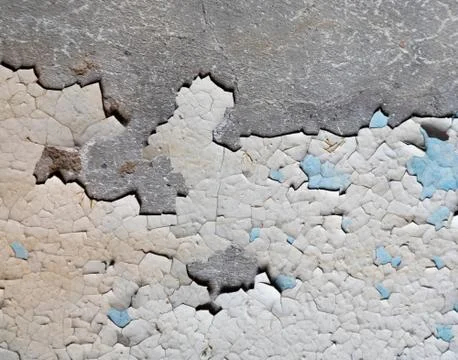 Old painted wall, peeling paint texture. Stock-Fotos