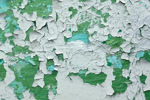 Old Painted Wall Texture with Peeling Cracked Paint Stock Photos