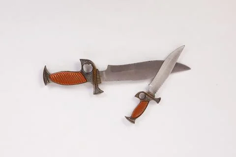 An old pair of knifes Stock Photos