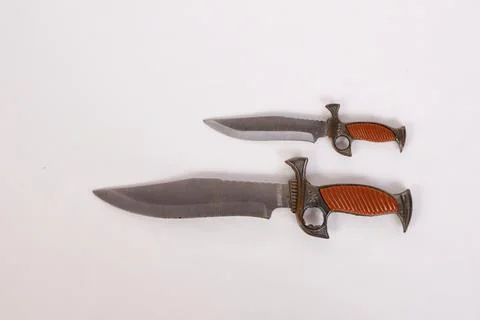 An old pair of knifes Stock Photos