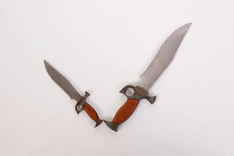 An old pair of knifes Stock Photos
