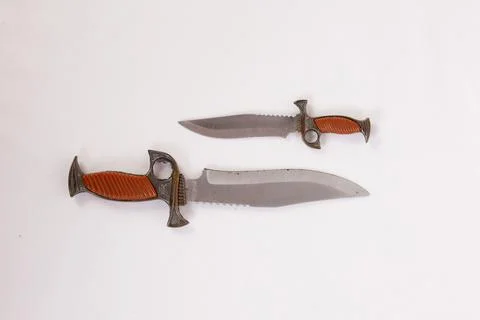 An old pair of knifes Stock Photos
