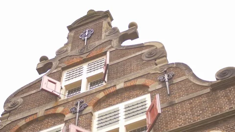 Old Palace in Gouda Stock Footage 125194306