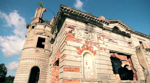 Old Palace Ruins Stock Footage 39493026