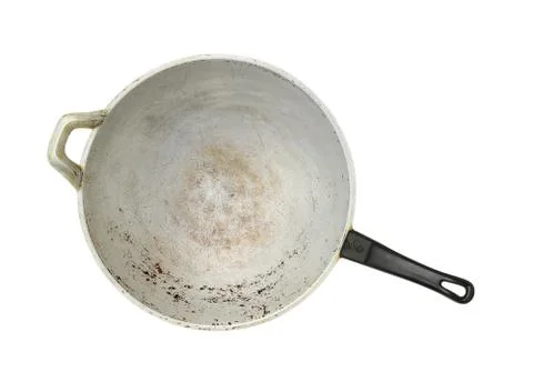 Old pan (with clipping path) Stock Photos