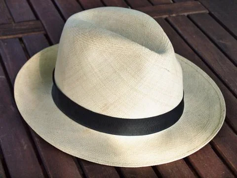 Old panama hat Stock Photos