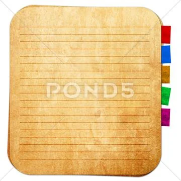 Old paper and reminder note Stock Photos