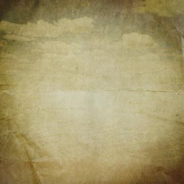 Old paper background with delicate grunge texture and sea blue sky Stock Photos