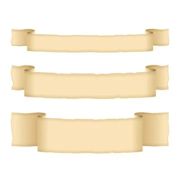 Old Paper Banners Illustrazione stock