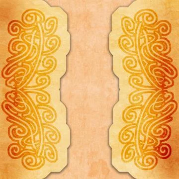 Old paper with calligraphy pattern Stock Photos