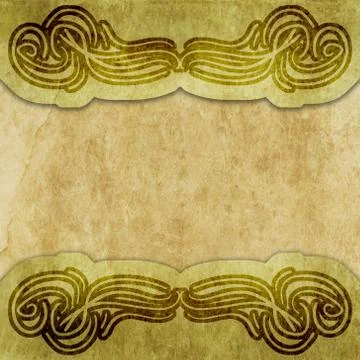 Old paper with calligraphy pattern Stock Photos