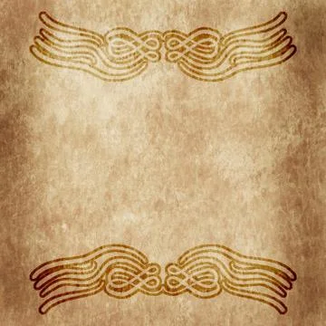 Old paper with calligraphy pattern Stock Photos