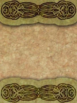 Old paper with calligraphy pattern Stock Photos