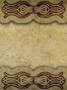 Old paper with calligraphy pattern Stock Photos