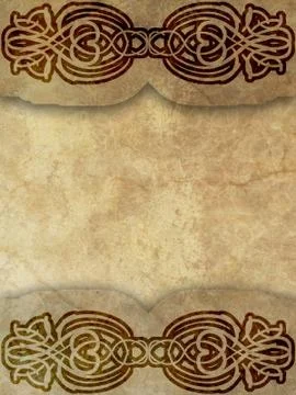 Old paper with calligraphy pattern Stock Photos