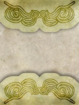 Old paper with calligraphy pattern Stock Photos