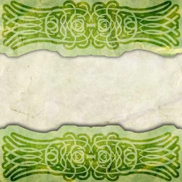 Old paper with calligraphy pattern Stock Photos