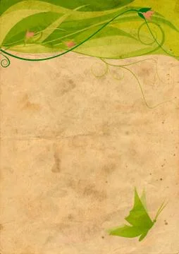 Old paper card Stock Illustration