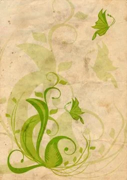 Old paper card Stock Illustration