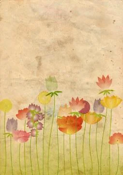 Old paper card Stock Illustration